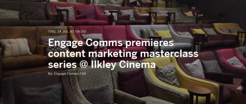 Engage Comms content marketing masterclass header