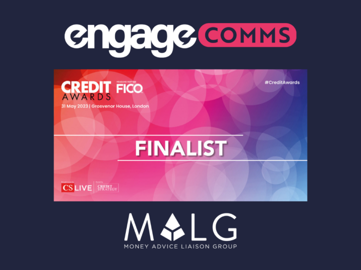 Engage Comms shortlisted for Credit Awards Best Marketing Campaign of the Year 2023